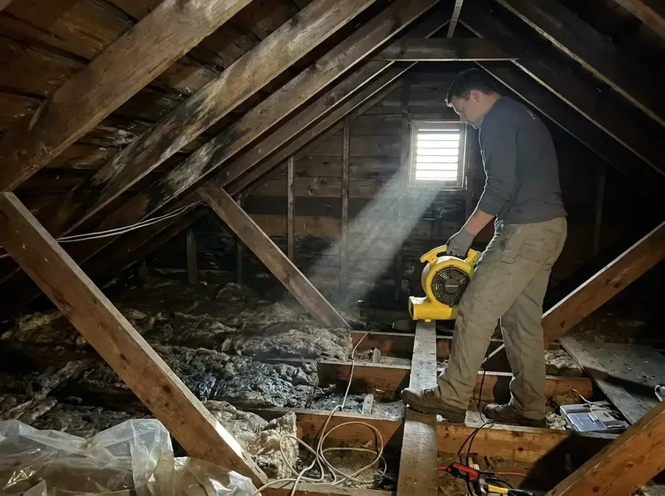 attic-water-damage-drying-proc-007 — frequently asked questions, Emergency Water Extraction & 24/7 Flood Response in Harbiso…